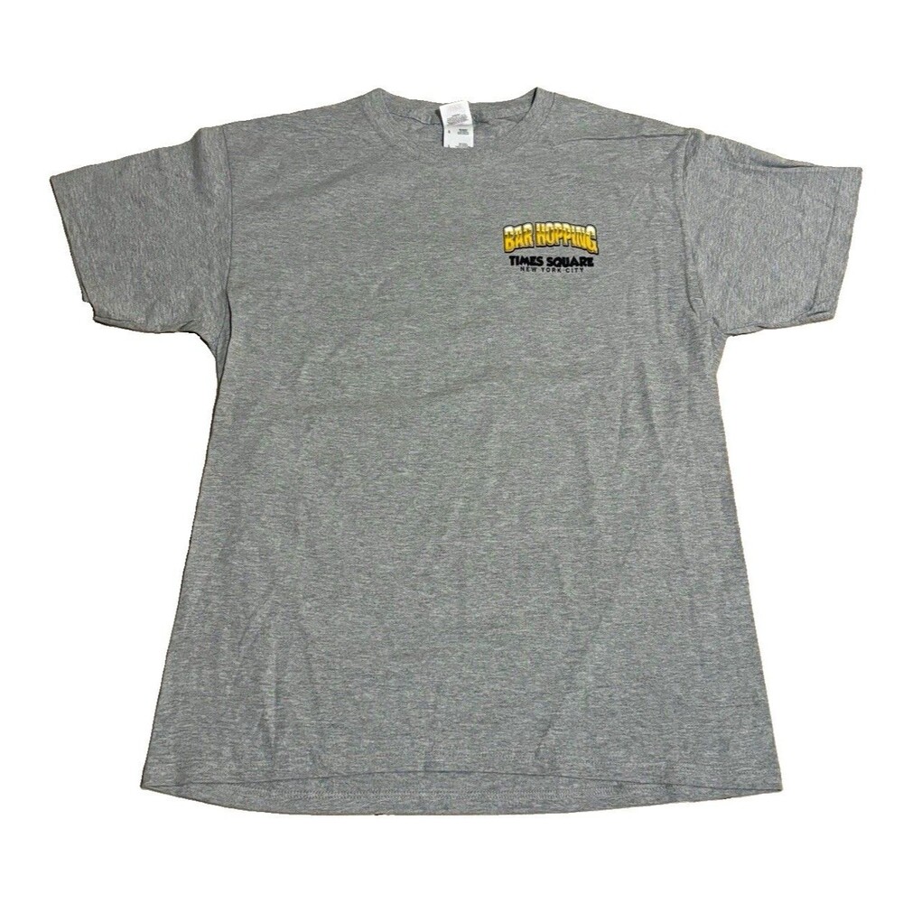 Vintage Y2K Bar Hopping Times Square New York City T Shirt L Fruit of the Loom